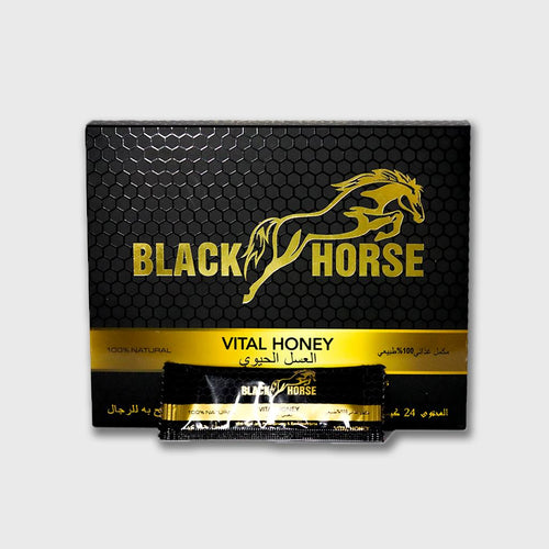 Black Horse Vital Honey 24 sachets x 10g box and sachet